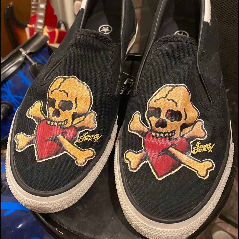 Converse Sailor Jerry Slip On Sneakers Wm Sz 7.5